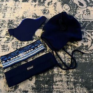 Vintage Merkley Headgear Fleece Hat & Headband Unisex Face Mask Snow Ski Winter